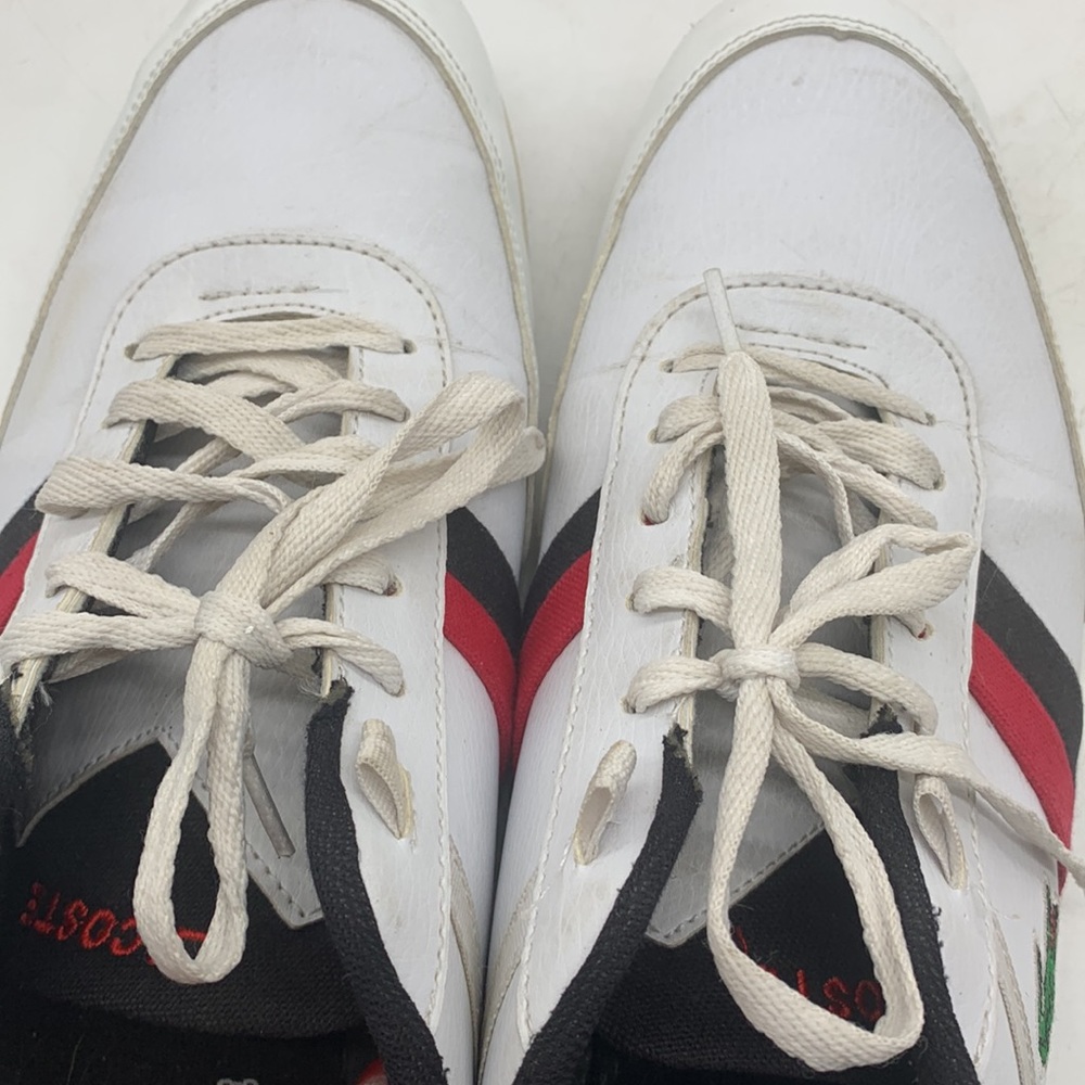 Lacoste vintage red white blue sneakers Men's size 10.5 MS4287C - Picture 13 of 13